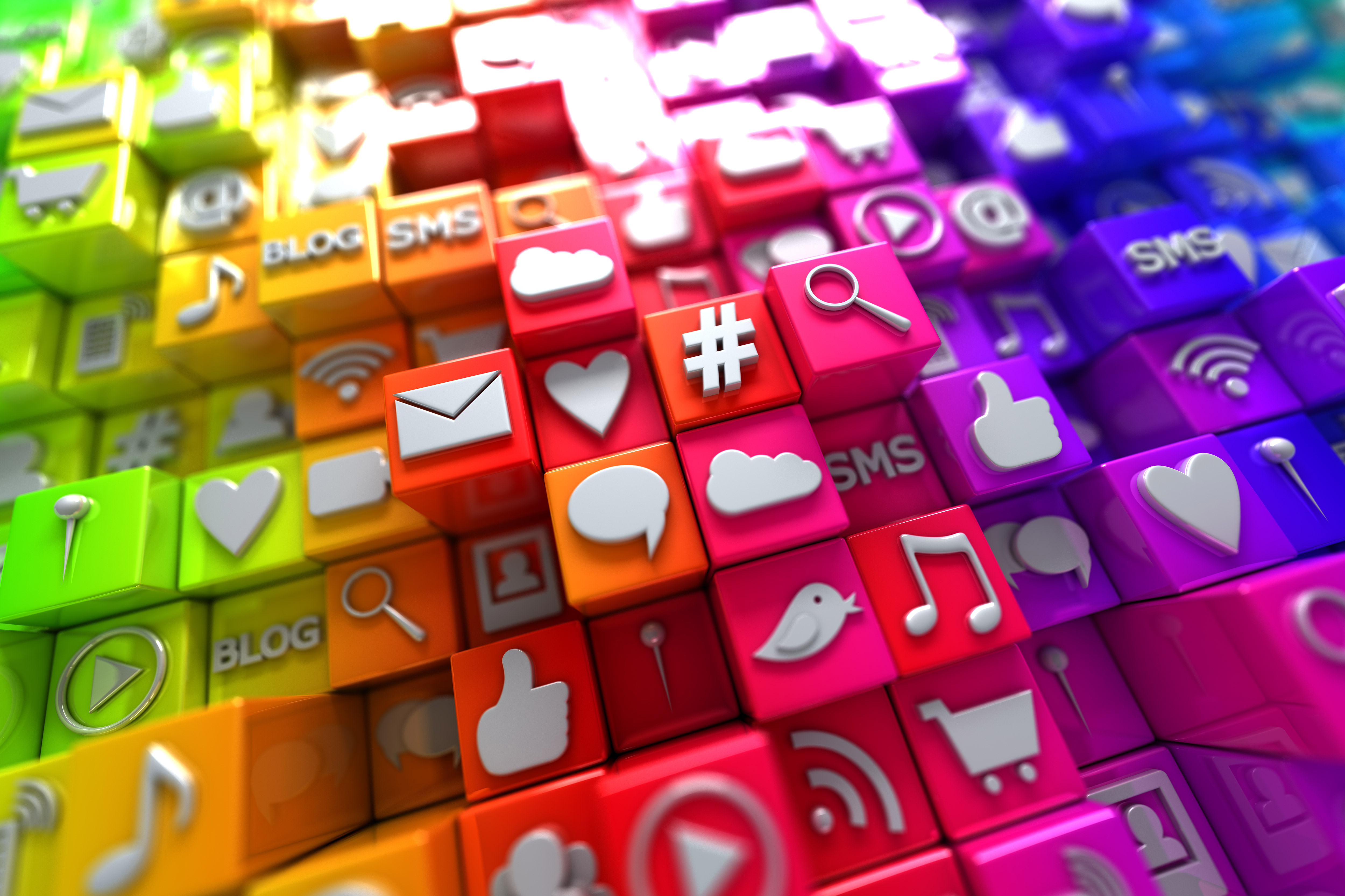 Colorful-social-media-icons